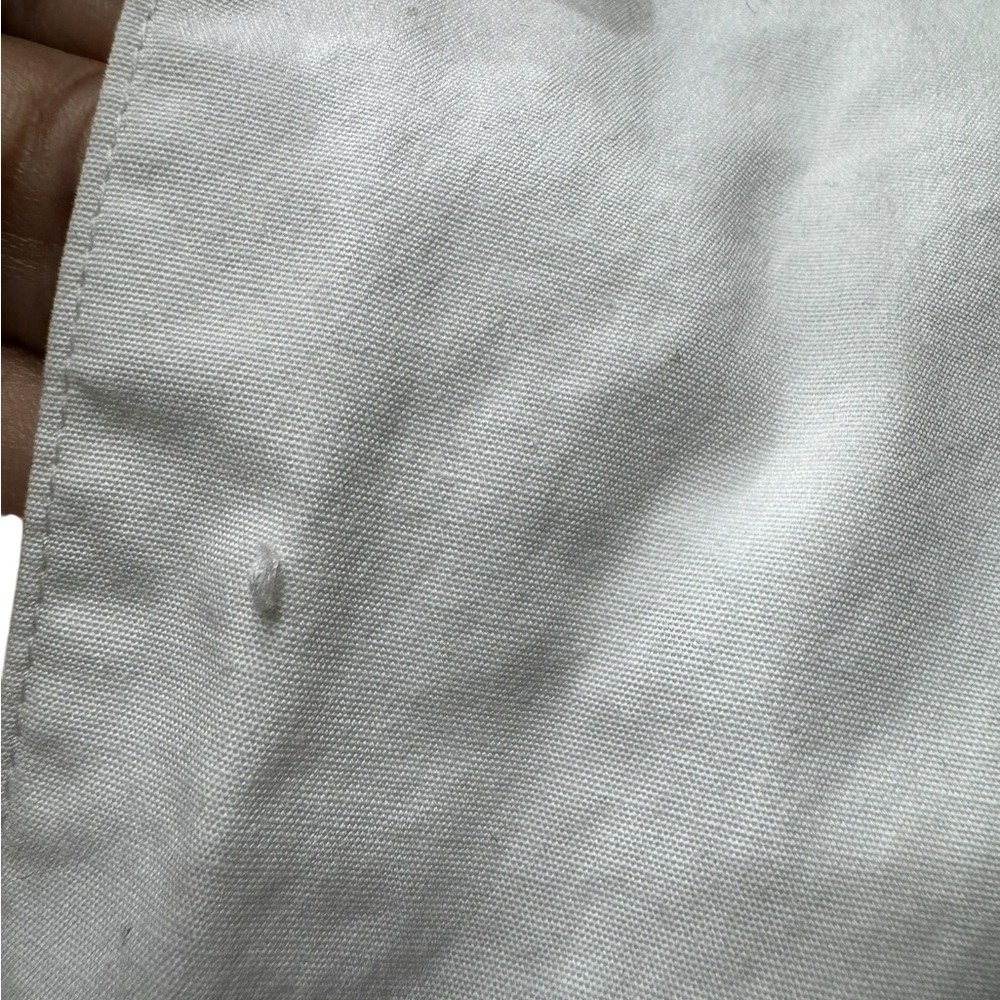 Banana Republic white cotton button-up long-sleeve shirt, Sz 10 - Picture 2 of 8